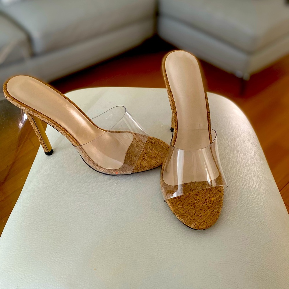 Clear heels